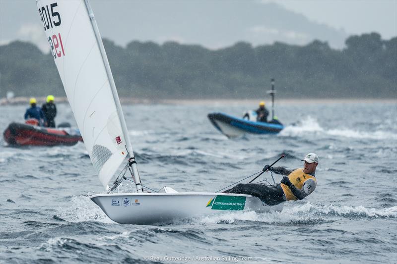 Matt Wearn - French Olympic Week Regatta 2024 photo copyright Beau Outteridge taken at COYCH Hyeres and featuring the ILCA 7 class
