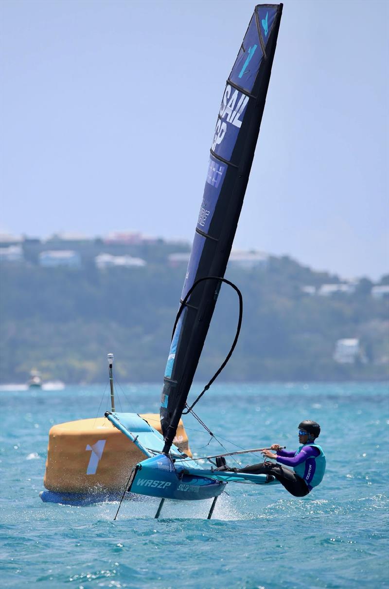 WASZP racing at SailGP Bermuda photo copyright Mikael Raber taken at  and featuring the WASZP class