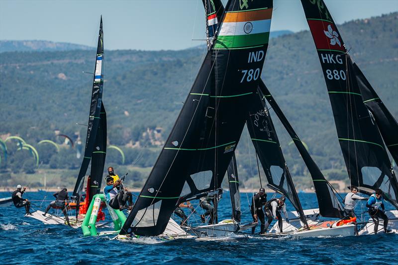 Last Chance Regatta at Hyères Day 1 photo copyright Sailing Energy / World Sailing taken at COYCH Hyeres and featuring the 49er class