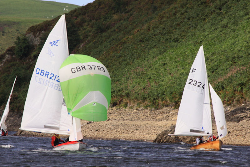 Classic and Vintage nationals at Llyn Clywedog in West Wales photo copyright Pat Jones taken at Clywedog Sailing Club and featuring the Classic & Vintage Dinghy class
