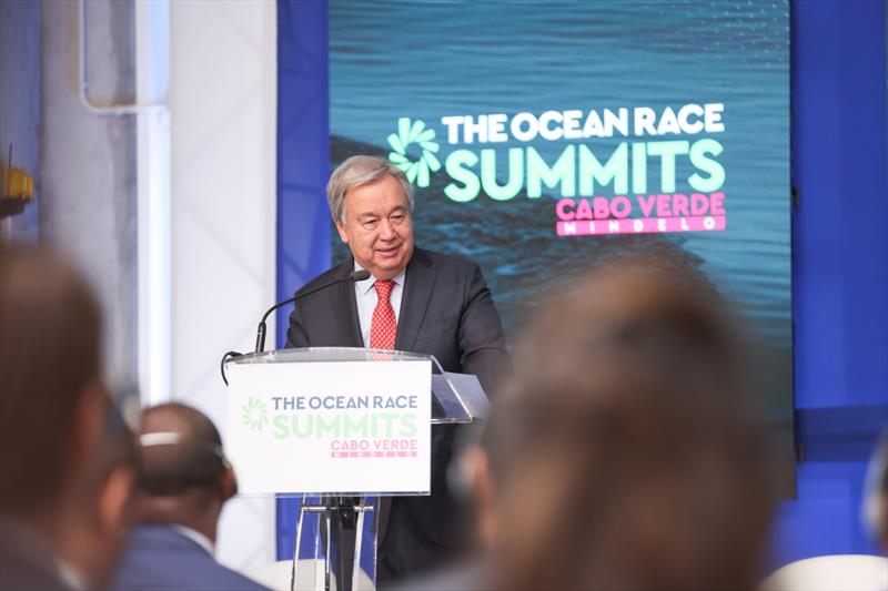 The Ocean Race 2022-23. 23 January 2023, SGNU António Guterres at The Ocean Race Summit in Cabo Verde photo copyright Sailing Energy / The Ocean Race taken at 