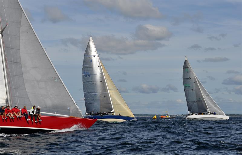 Racing in the 2015 12 Metre North American Championship photo copyright SallyAnne Santos / Windlass Creative taken at Ida Lewis Yacht Club and featuring the 12m class