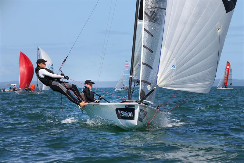 Australian 13ft and 16ft Skiff titles Day 3 Cheeky Skelcon photo copyright Promocean Media taken at Maryborough Sailing Club and featuring the 13ft Skiff class