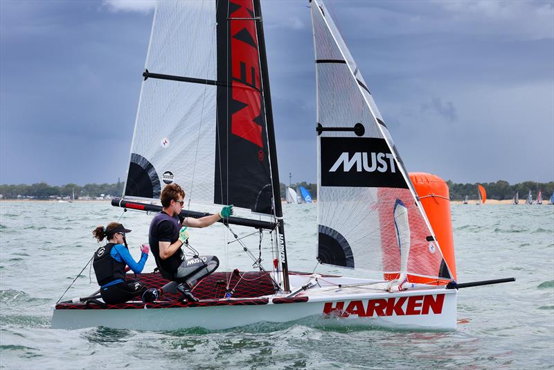 Harken 13ft Skiff photo copyright Promocean Media taken at Maryborough Sailing Club and featuring the 13ft Skiff class