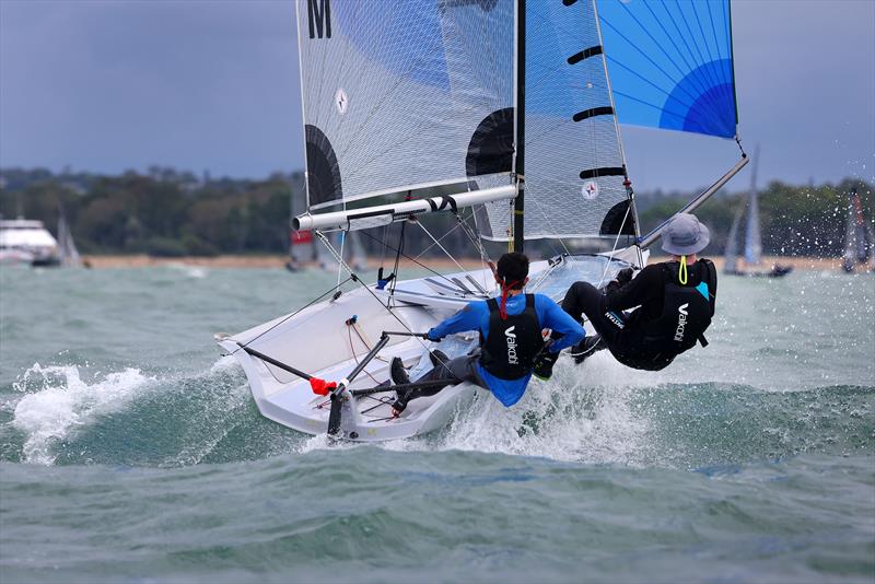 Australian 13ft and 16ft Skiff titles Day 5 13ft skiff QED photo copyright Promocean Media taken at Maryborough Sailing Club and featuring the 13ft Skiff class