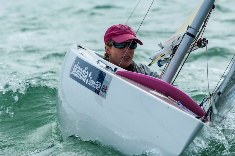 Megan Pascoe on day 4 of the ISAF Sailing World Cup Miami photo copyright US Sailing taken at  and featuring the 2.4m class