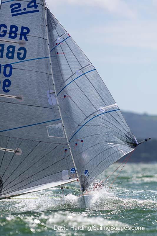 2024 International Paint Poole Regatta Day 2 photo copyright David Harding / www.sailingscenes.com taken at Parkstone Yacht Club and featuring the 2.4m class