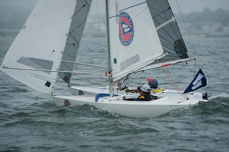 2.4mR 1st and 2nd place Julio Reguero and Andrew Parish 22nd Clagett Regatta photo copyright Clagett Sailing - Andes Visual taken at  and featuring the 2.4m class