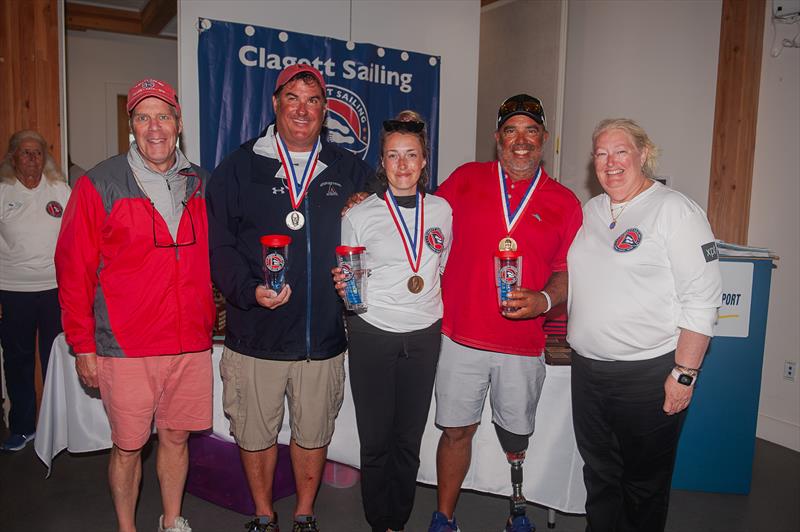 2.4mR class podium finishers 22nd C. Thomas Clagett, Jr. Regatta photo copyright Clagett Sailing - Andes Visual taken at  and featuring the 2.4m class