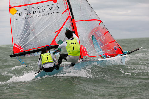 29er worlds at Mar del Plata, Argentina day 6 photo copyright Matias Capizzano / www.capizzano.com taken at  and featuring the 29er class