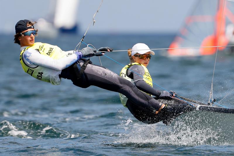 Brilliant Performance by Poland's Ewa Lewandowska and Krysztof Królik in the 29er Euro Cup at Kiel Week - photo © Christian Beeck