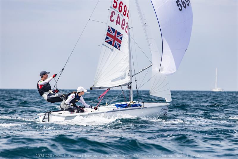 Imogen Wade and Hugo Valentine - 420 European Championships in Slovenia - photo © Litavsky