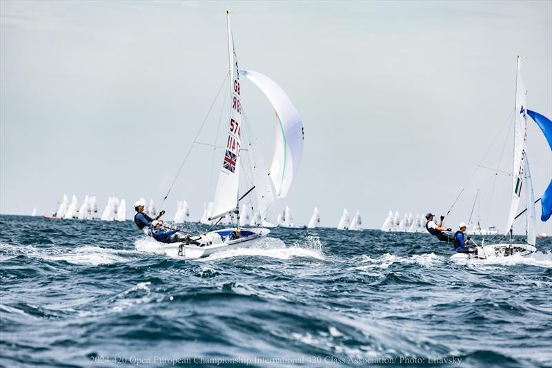 William Fletcher and Ethan Sparkes - 420 European Championships in Slovenia - photo © Litavsky