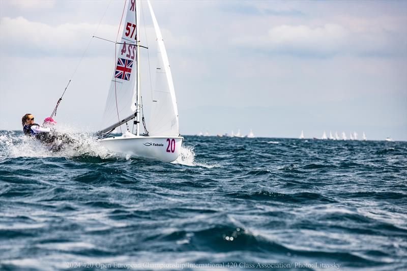 Noa Moskovitch and Gabs Burlton - 420 European Championships in Slovenia - photo © Litavsky