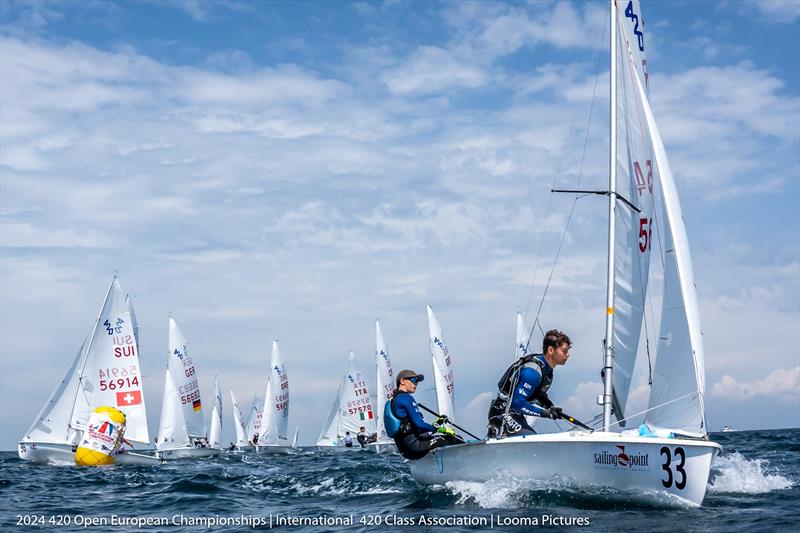 Arwen Fflur and Matthew Rayner - 420 European Championships in Slovenia - photo © Guy Briche / Looma Pictures