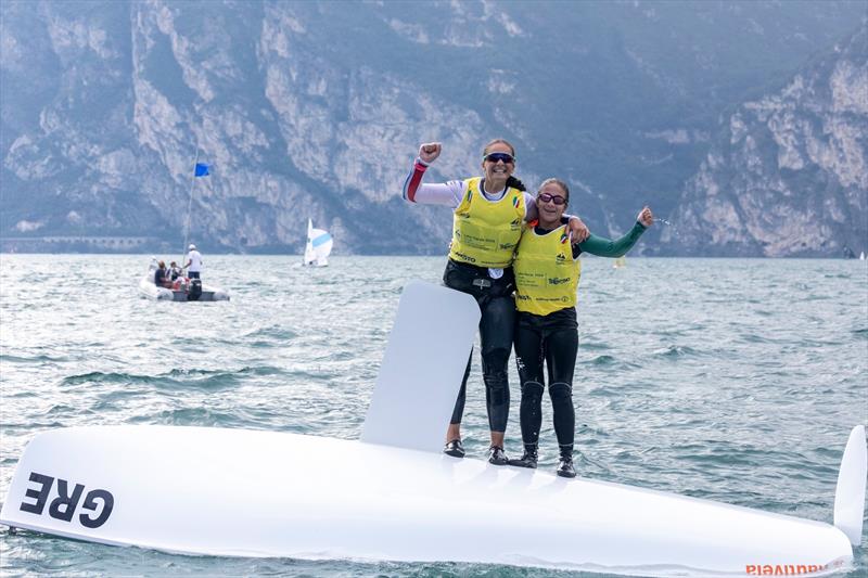 Gold for Danai Giannouli and Iakovina Kerkezou at the 2024 Youth Sailing World Championships - photo © World Sailing