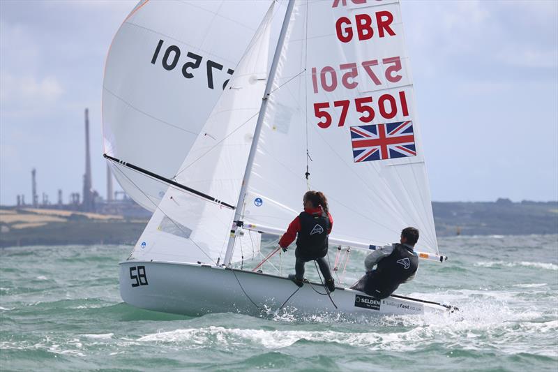 Jones & Burlton during the 420 British Nationals at Dale Yacht Club photo copyright Jon Cawthorne taken at Dale Yacht Club and featuring the 420 class