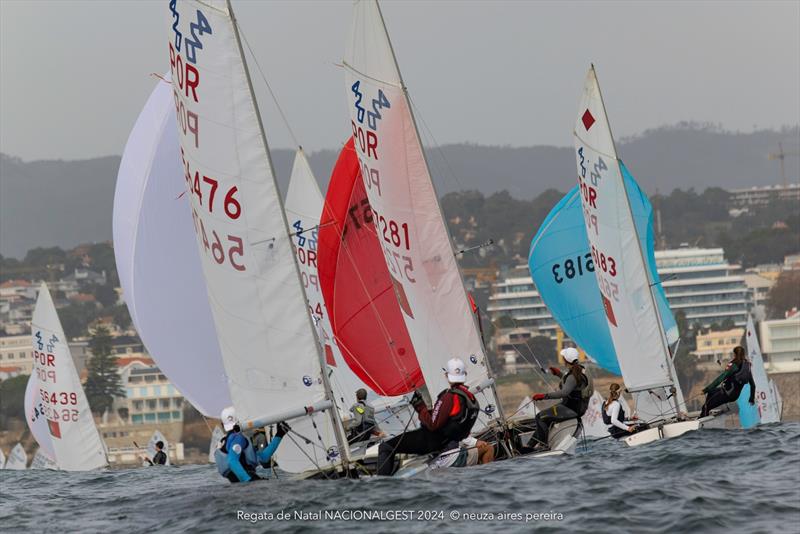 2024 NacionalGest Christmas Race photo copyright Neuza Aires Pereira taken at Clube Naval de Cascais and featuring the 420 class