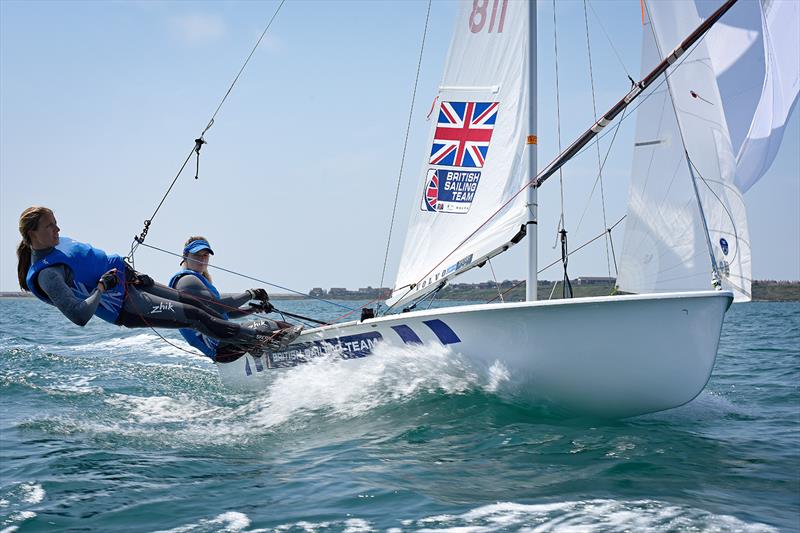 Hannah Mills and Saskia Clark - photo © Rick Tomlinson / British Sailing Team