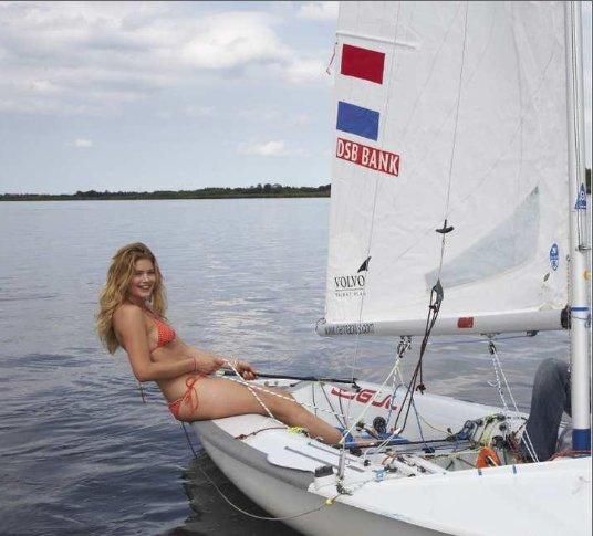 Supermodel Doutzen Kroes is auctioning her 470 for charity photo copyright Doutzen Kroes taken at  and featuring the 470 class