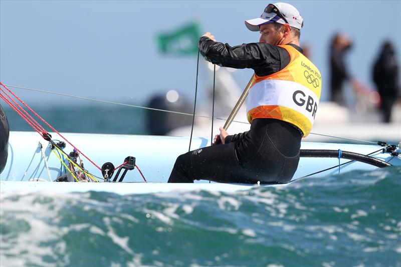 470 racing on day six of the London 2012 Olympic Sailing Competition photo copyright Richard Langdon / Ocean Images taken at Weymouth & Portland Sailing Academy and featuring the 470 class