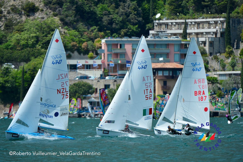 Garda Trentino Olympic Week photo copyright Roberto Vuilleumier / VelaGardaTrentino taken at Vela Garda Trentino and featuring the 470 class