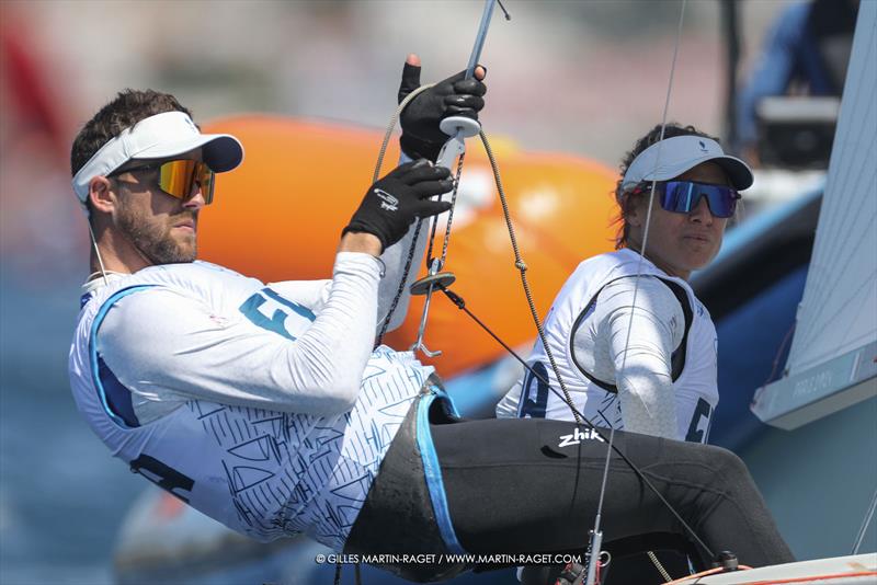 470 Mixed - FRA- Olympic training - Marseille - Paris2024 Olympic Regatta - July 23, 2024 - photo © Gilles Martin-Raget