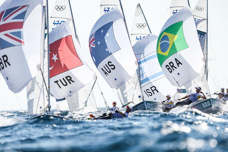 Mixed Dinghy racing on August 3 in Marseille at the Paris 2024 Olympic Regatta - photo © World Sailing / Lloyd Images