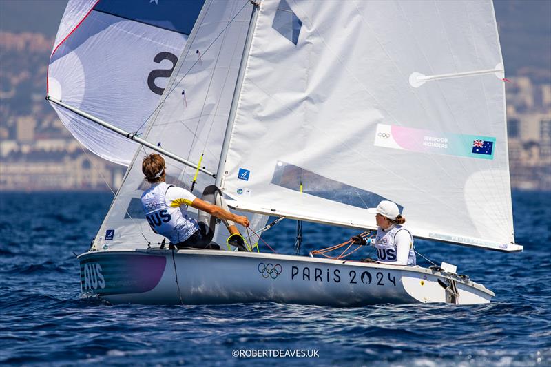 AUS - 470 - Paris 2024 Olympic Sailing Competition - photo © Robert Deaves / www.robertdeaves.uk