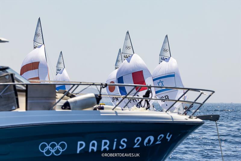 470 fleet - Paris 2024 Olympic Sailing Competition - photo © Robert Deaves / www.robertdeaves.uk