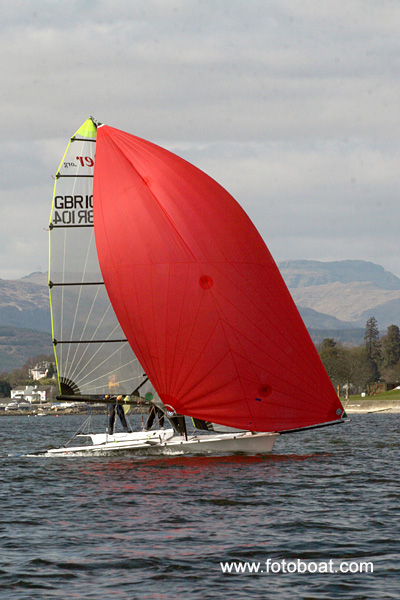 The first Scottish Skiff Grand Prix of 2007 takes place at Helensburgh photo copyright Alan Henderson / www.fotoboat.com taken at Helensburgh Sailing Club and featuring the 49er class