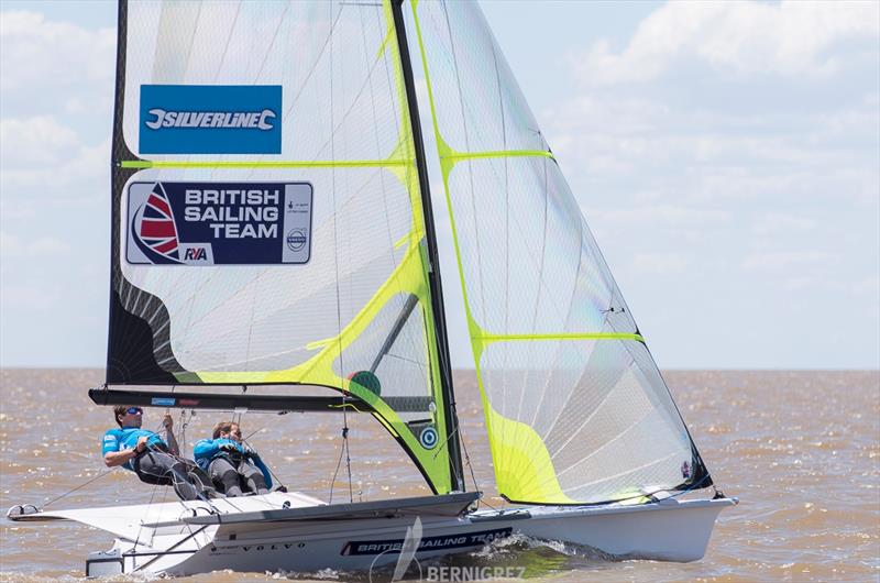 Fletcher & Sign during the 49er South American Championship photo copyright Bernardita Grez taken at Club Náutico San Isidro and featuring the 49er class