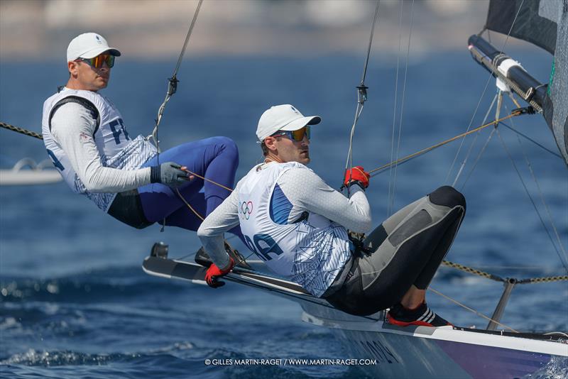 49er - Olympic training - Marseille - Paris2024 Olympic Regatta - July 25, 2024 - photo © Gilles Martin-Raget