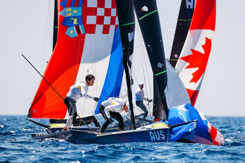 Jim Colley and Shaun Connor - Paris 2024 Olympic Regatta - photo © Sailing Energy