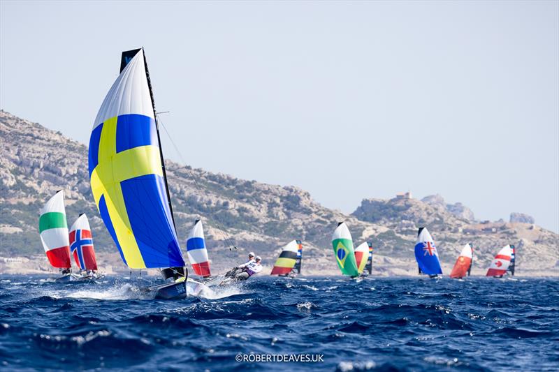 Mens Skiff - 49er - Marseille - Paris2024 Olympic Regatta - July 31, 2024 - photo © Robert Deaves