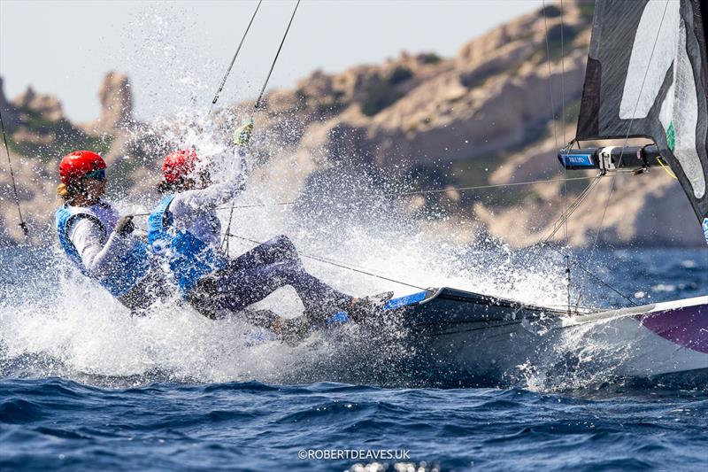 Womens Skiff - 49erFX - Marseille - Paris2024 Olympic Regatta - July 31, 2024 - photo © Robert Deaves