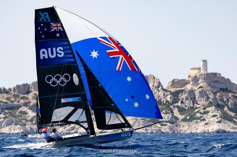 Jim Colley/Shaun Connor (AUS) - Mens Skiff - 49e - Marseille - Paris2024 Olympic Regatta - July 31, 2024 - photo © Robert Deaves