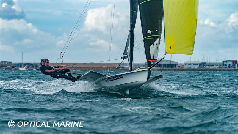 49er FX and 49er UK Nationals 2024 at the WPNSA photo copyright Optical Marine / Noah Fitzgerald taken at Weymouth & Portland Sailing Academy and featuring the 49er class