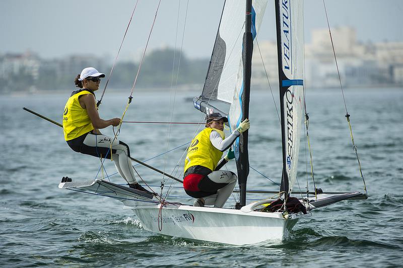 Giulia Conti & Francesca Clapcich at ISAF Sailing World Cup Miami - photo © US Sailing