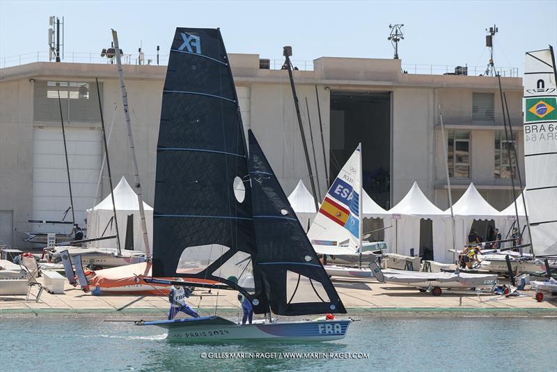 49erFX - FRA- Olympic training - Marseille - Paris2024 Olympic Regatta - July 23, 2024 - photo © Gilles Martin-Raget