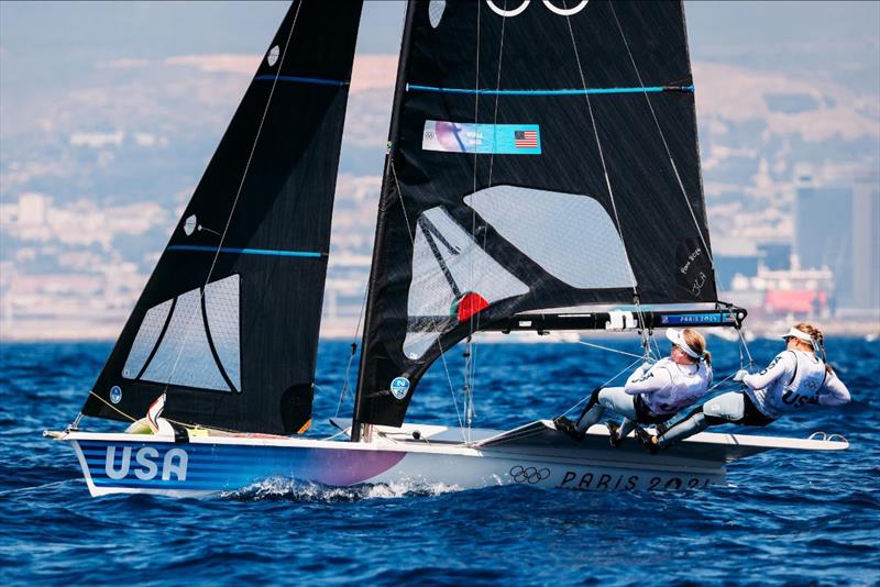 Stephanie Roble (East Troy, WI) and Maggie Shea (Chicago, IL) opened their day on the water with a third place in race four - photo © Sailing Energy / US Sailing Team