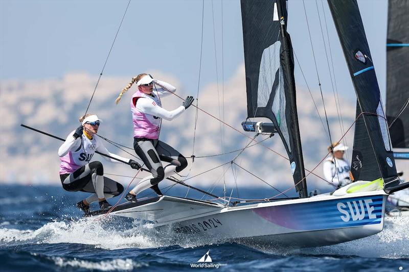 Queens of the Breeze, the Swedes photo copyright World Sailing / Sander van der Borch taken at  and featuring the 49er FX class