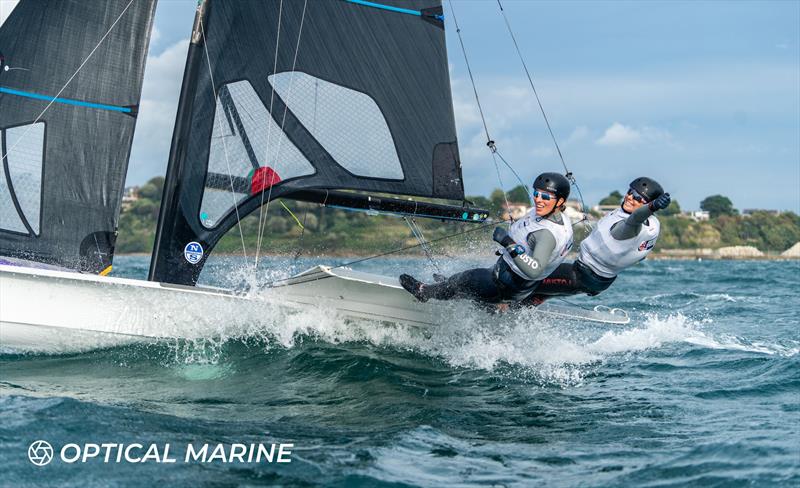 49er FX and 49er UK Nationals 2024 at the WPNSA photo copyright Optical Marine / Noah Fitzgerald taken at Weymouth & Portland Sailing Academy and featuring the 49er FX class