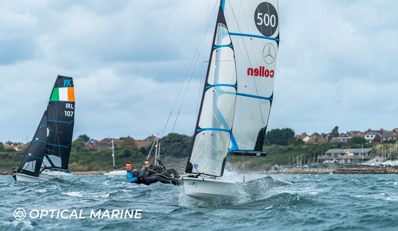 49er FX and 49er UK Nationals 2024 at the WPNSA photo copyright Optical Marine / Noah Fitzgerald taken at Weymouth & Portland Sailing Academy and featuring the 49er FX class