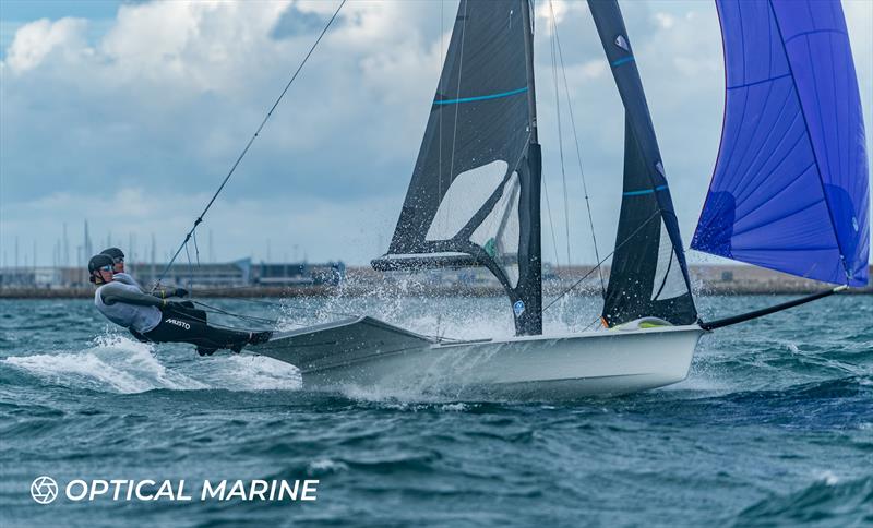 49er FX and 49er UK Nationals 2024 at the WPNSA photo copyright Optical Marine / Noah Fitzgerald taken at Weymouth & Portland Sailing Academy and featuring the 49er FX class