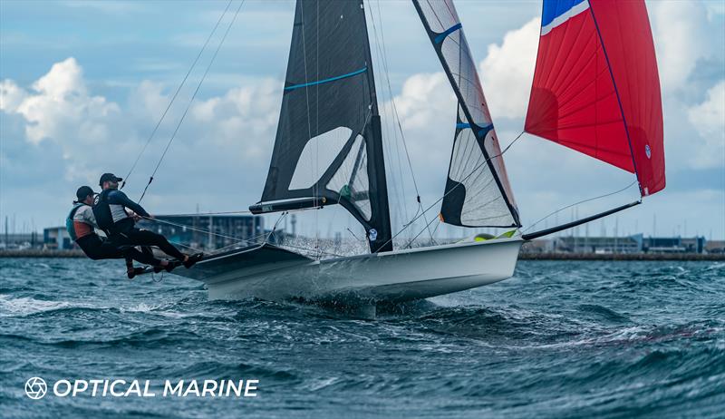 49er FX and 49er UK Nationals 2024 at the WPNSA photo copyright Optical Marine / Noah Fitzgerald taken at Weymouth & Portland Sailing Academy and featuring the 49er FX class