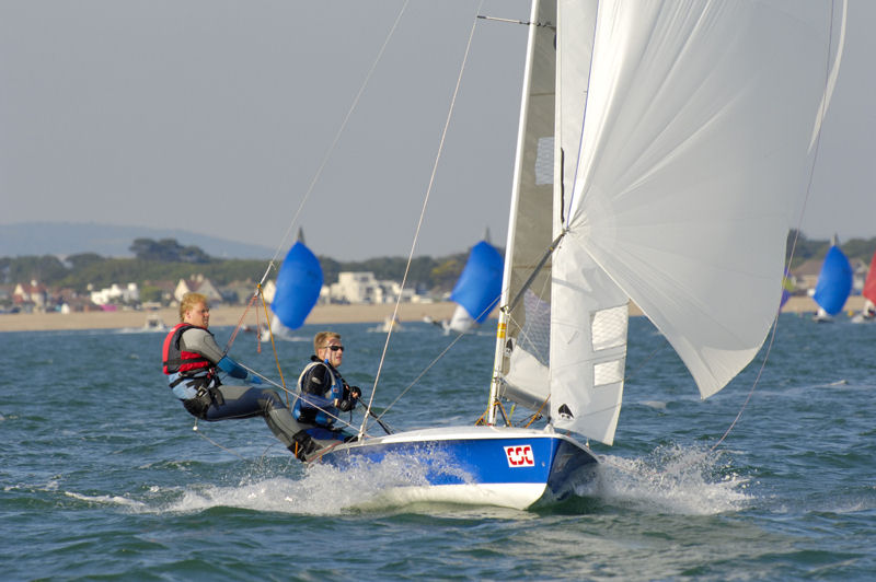 Jens Findel & Johannes Tellen finish third at the 51st 505 Worlds at Hayling photo copyright Steve Arkley / www.sailshots.co.uk taken at Hayling Island Sailing Club and featuring the 505 class