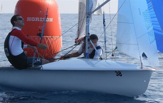 Action from the 505 worlds in Mondello, Sicily photo copyright Vincenzo Baglione / 505 Worlds 2008 taken at  and featuring the 505 class