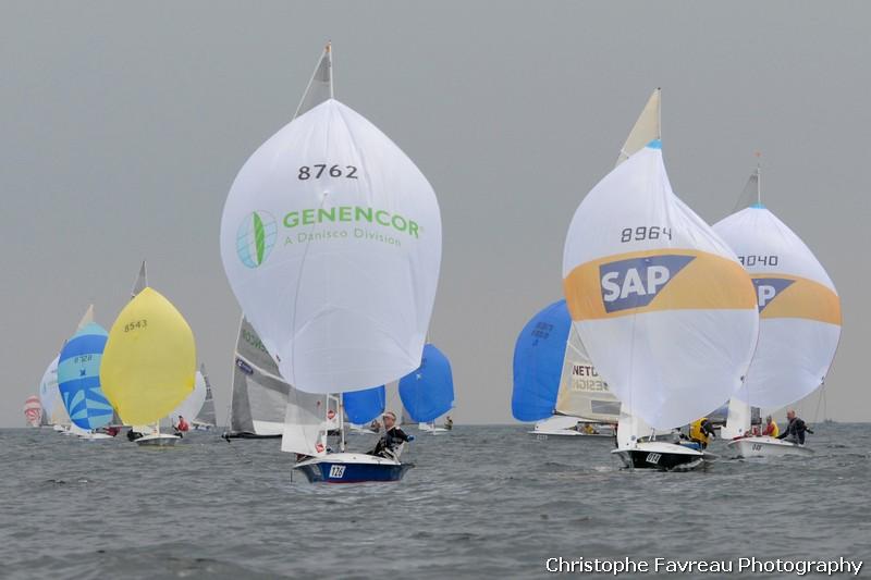 Action from the SAP 505 World Championships  photo copyright Christophe Favreau / www.christophefavreau.book.fr taken at Sailing Aarhus and featuring the 505 class