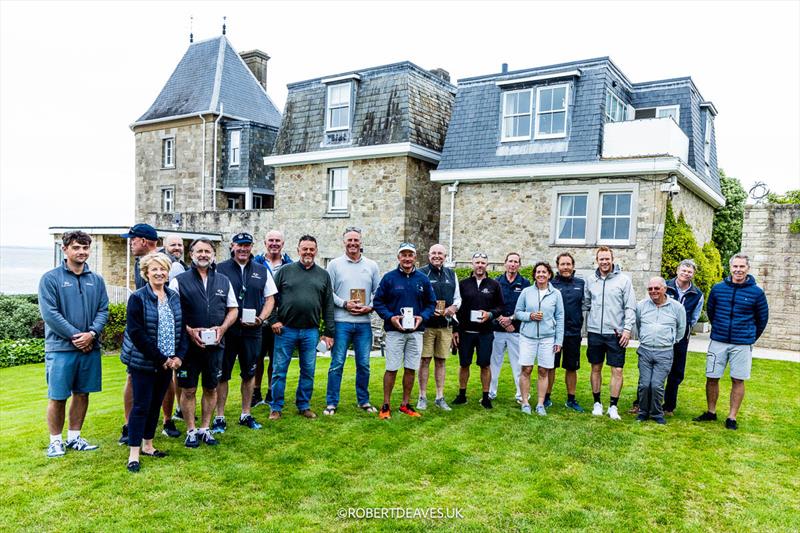 Prizegiving at the Royal Yacht Squadron after the 5.5 Metre British National Championship at Cowes photo copyright Robert Deaves / www.robertdeaves.uk taken at Royal Yacht Squadron and featuring the 5.5m class